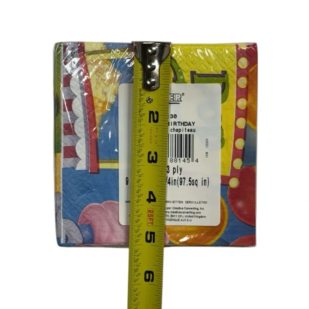 Creative Converting set of 2, 16 count clown themed napkins brand new in package